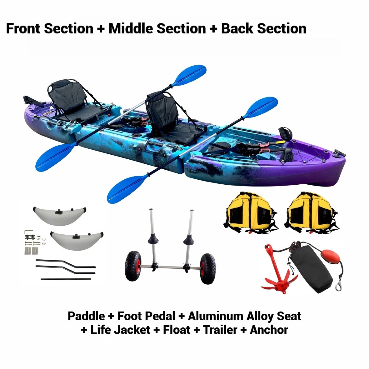 Portable Kayak for Solo/Tandem