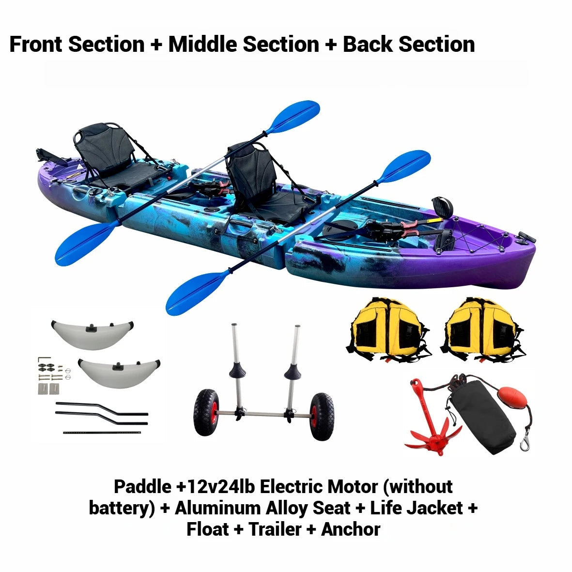 Portable Kayak for Solo/Tandem