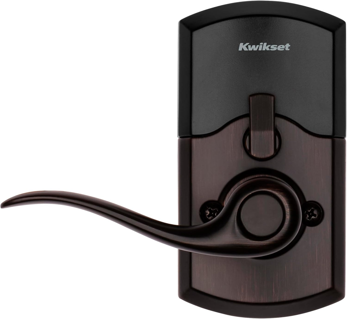 Smartcode 917 Keypad Keyless Entry Traditional Residential Electronic Lever Deadbolt Alternative with Tustin Door Handle and Smartkey Security, Venetian Bronze