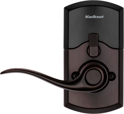 Smartcode 917 Keypad Keyless Entry Traditional Residential Electronic Lever Deadbolt Alternative with Tustin Door Handle and Smartkey Security, Venetian Bronze