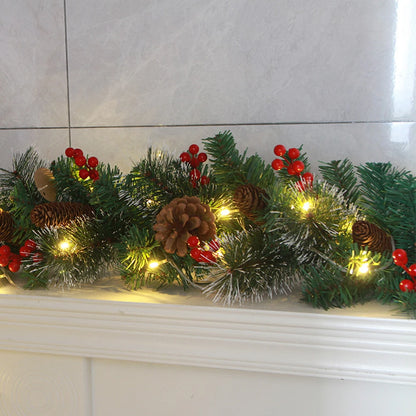1.8/2.7M Festival Decoration Rattan Festival Garland Red Berrys Branches Stylish DIY Wreath Party Decoration Home Wall Door