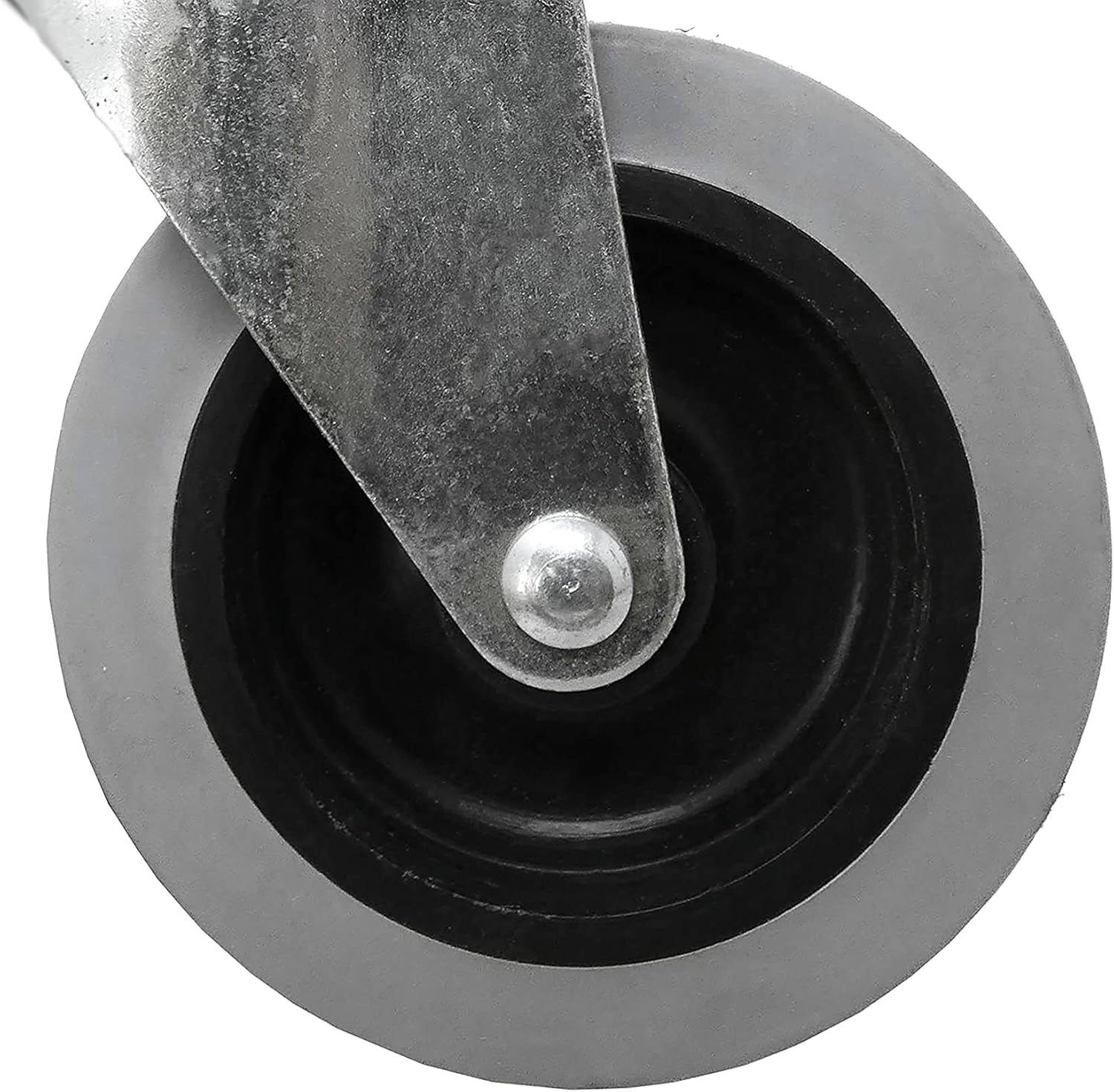 9807 3-Inch Swivel Stem Caster, Rubber Wheel, 7/16-Inch Stem Diameter, 175-Lb Load Capacity