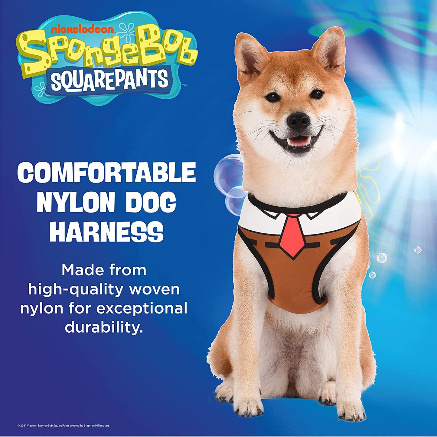 Spongebob Squarepants for Pets Dog Harness, Large | Large Dog Harness for Pets | Soft and Comfortable Dog Harness, Officially Licensed by  | Spongebob Dog Apparel & Accessories